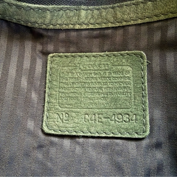 Vintage 90s Coach Sonoma Backpack in Green Suede Leather - Picture 4 of 6